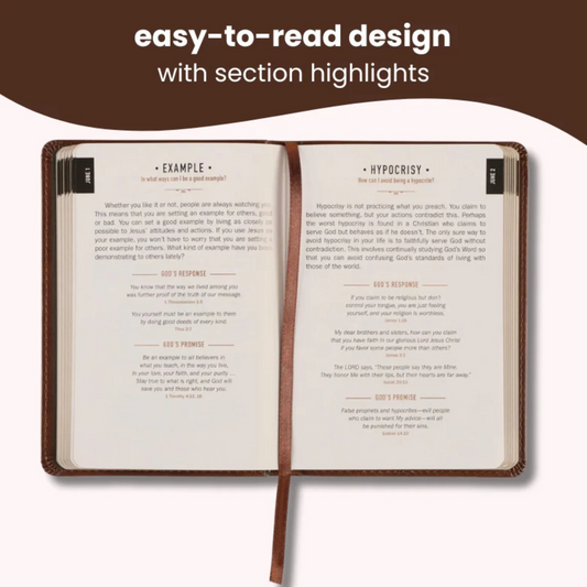 365 Days of Daily Prayer Leather Notebook