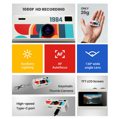 Thumb Camera – Mini 1080P HD Keychain Camera