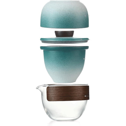 Penguin Ceramic Kungfu Tea Teapot & Teacup Set