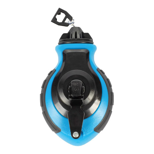 Chalk Line Tool - 100 Feet Thick Line, Hook Design, 6:1 Gear Ratio, Metal Handle