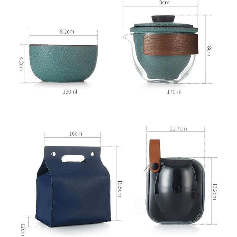 Penguin Ceramic Kungfu Tea Teapot & Teacup Set