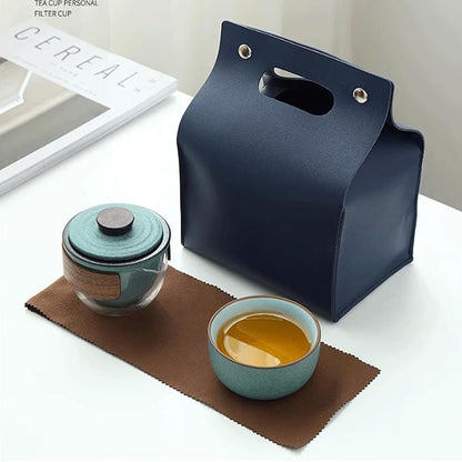 Penguin Ceramic Kungfu Tea Teapot & Teacup Set