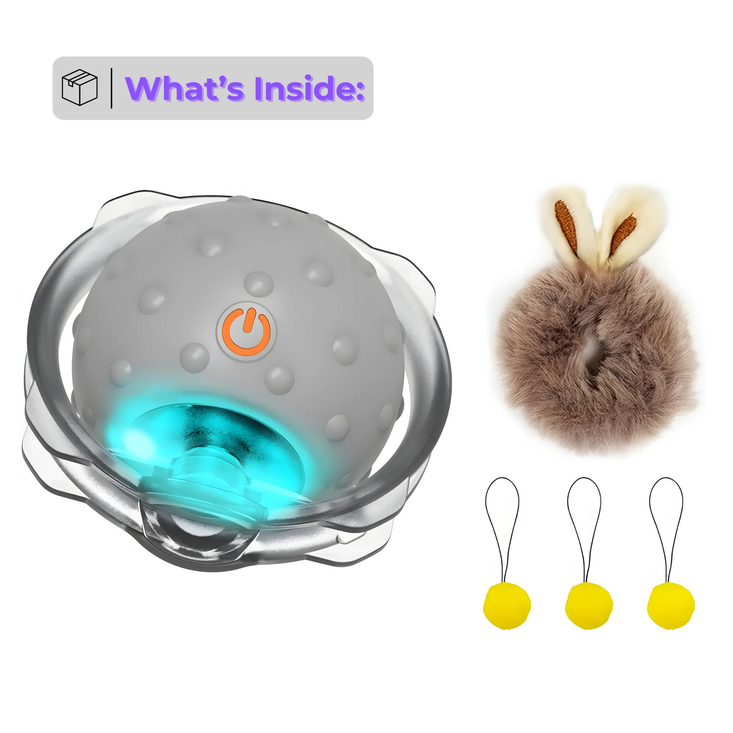 Cat toys - plush balls that run on their own