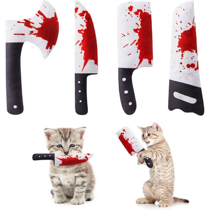 Catnip Crinkle Knife Toys (Set of 4)